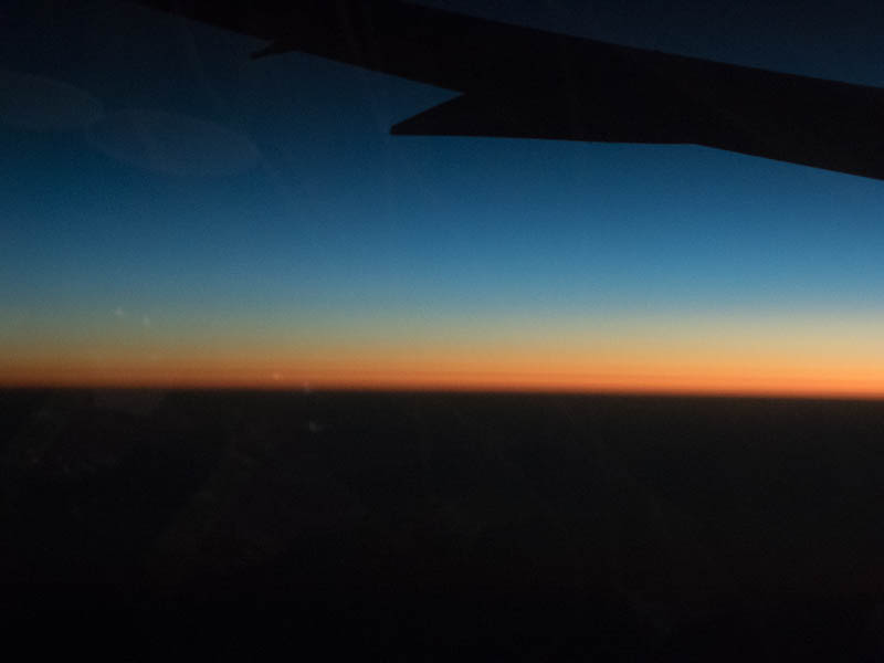 Solen går upp över Bangkok